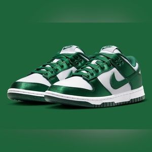 Nike Dunk Low Satin Green woman’s / men’s shoes sneakers